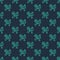 Green line Thriller movie icon isolated seamless pattern on blue background. Bloody knife. Suspenseful cinema genre