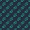 Green line Waybill icon isolated seamless pattern on blue background. Vector