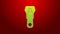 Green line Zipper icon isolated on red background. 4K Video motion graphic animation