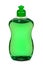 Green liquid dish washing bottle