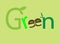Green logo and vector