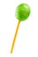 Green lollipop isolated