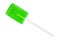 Green lollipop isolated on white background