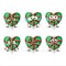 green love twirl candy cartoon character with sad expression