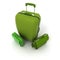 Green luggage set