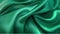 Green Luxurious Silk Satin: Opulent, Glossy, and Elegant Background Designs. Generative AI Illustration.