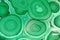 green malachite background