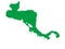 Green map of Central America