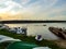 Green marina in Rynia in Poland