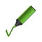 Green marker check mark. Green tick, check list icon. Completed task. Vector illustration. Stock image.