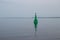 Green marker on the small craft water route on Georgian Bay, Ontario, Canada