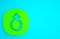 Green Mars symbol icon isolated on blue background. Astrology, numerology, horoscope, astronomy. Minimalism concept. 3d
