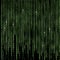 Green Matrix Abstract background, program binary code