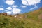 Green meadows of Hesarchal plain in mount Alamkuh , Iran