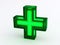 Green Medical Cross Sign