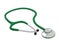 Green medical stethoscope
