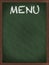 Green Menu blackboard