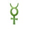 Green mercury symbol