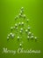 green merry christmas tree