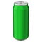 Green Metal Aluminum Beverage Drink Can 330ml. Ready For Your Design. Product Packing Vector