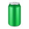 Green Metal Aluminum Beverage Drink Can 500ml.