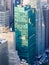 The green MetLife Building in New York City