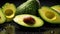 green mexican avocado background