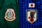 Green Mexican jersey vs Blue Japanese jersey national logos