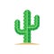 Green mexican saguaro cactus