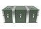 Green military storage box. 3d rendering illustration isolated