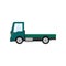 Green Mini Truck without Load Isolated