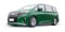 Green Minivan family city car. Premium Business Car. 3D illustration