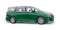 Green Minivan family city car. Premium Business Car. 3D illustration