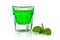 Green mint liquor