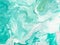 Green mint marble hand painted background