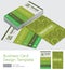 Green Modern business cards design template
