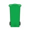 Green modern recycle bin