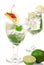 Green Mojito cocktails