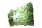 green moldavite mineral from czech republic isolated