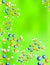 Green molecule background