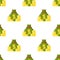 Green Money Bag Coins Seamless Pattern