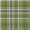 Green mosaic check plaid seamless pattern