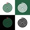 Green mosquito coil icon design, insect repellant illustration, mosquito repellent clip art