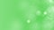 Green motion background. Abstract glowing bokeh circles or sparks. 8K seamless loop animation