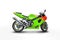 Green motorbike