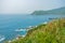 Green mountain with rocky sea shore beach of Bitou Cape (Bitoujiao), Taiwan