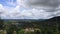 Green mountains and daytime sky , beautiful time-lapse