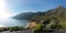 Green mountains and sandy beaches of regional park of Calblanque, Monte de las Cenizas and PeÃ±a del Aguila in Spain