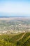 green mountan slope and view of Alazan valley