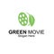 Green movie logo design concept